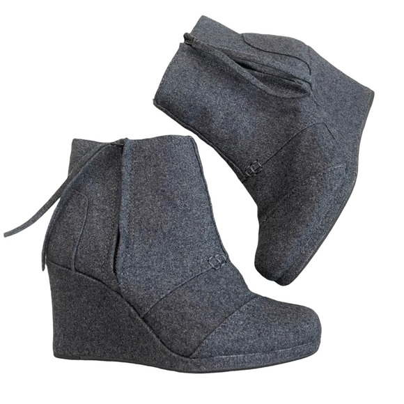Toms Gray Ankle Boots & Booties - Picture 1 of 6